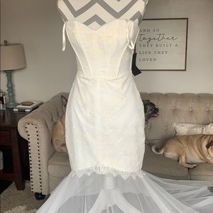 BCBG Bridal Dress Off White
